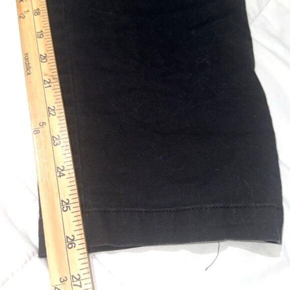 Woman Within Black Stretch Pants Size 16W With Elastic Waistband & Zip Fly - Picture 11 of 11